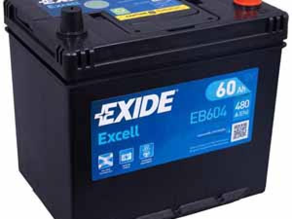 Actual product image Exide Eb604 (12 V, 60 Ah, 480 A)
