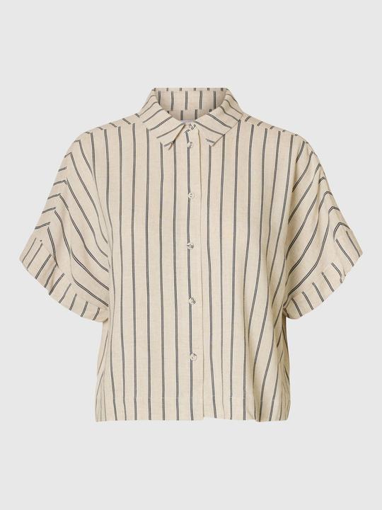 Immagine prodotto Selected Femme Slfviva Ss Striped Cropped Shirt Noos (34)