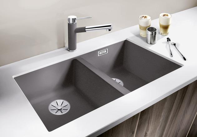 Actual product image Blanco SUBLINE 350/350-U (Undermount sink, 75.50 cm, 46 cm)