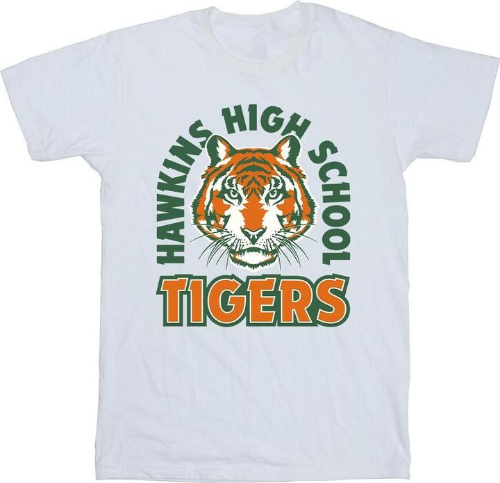 Actual product image Netflix Mens Stranger Things Hawkins Arch Tiger T-Shirt (XL)