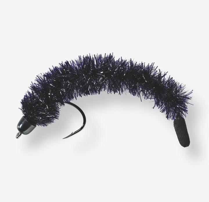 Caperlan Wurm Streamer - Predator HRK-63 schwarz (11 cm)