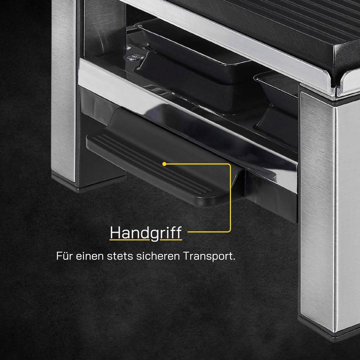 Produktbild Gutfels 4-Pfännchen-Raclette RACLETTE 4010 Für bis zu 4 Personen Antihaftbeschichtung Wendeplatte S