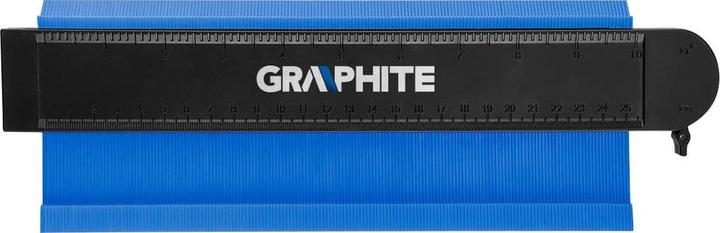 Actual product image Graphite Template for representing shapes 250 mm