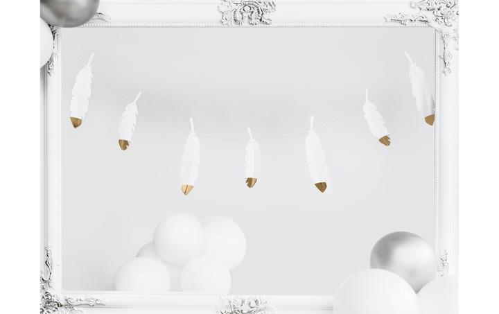 Produktbild Partydeco Girlande aus Schwanenfedern