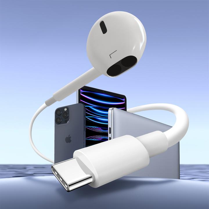 Image du produit Apple EarPods (USB-C) (pas de réduction du bruit, Filaire)