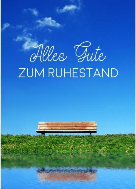 Produktbild Taurus Kunstkarten Grusskarte Alles Gute zum Ruhestand - Maxi Card A4