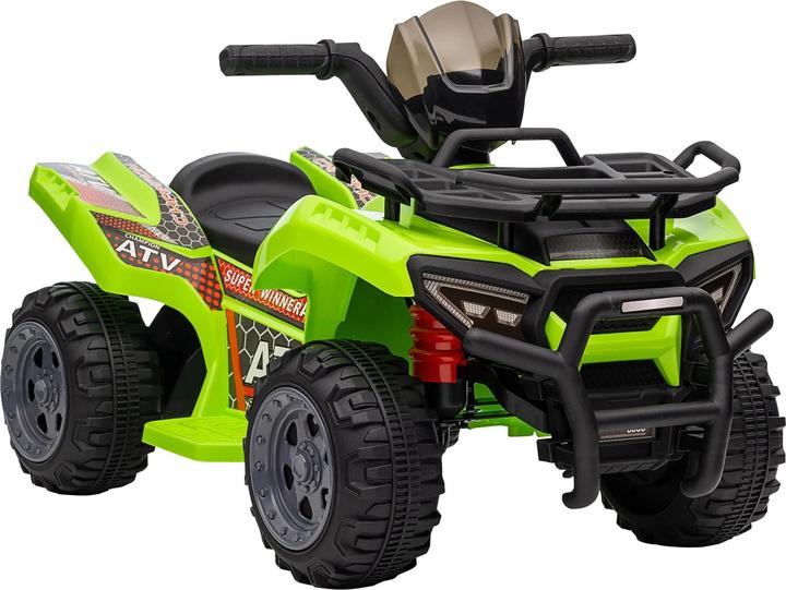 Immagine prodotto Homcom Mini quad elettrico per bambini ATV per bambini 18-36 mesi metallo PP plastica verde 70x42x45cm (6 V)