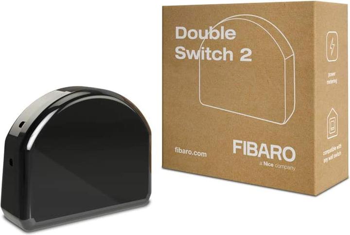 Produktbild Fibaro Relais Unterputzeinsatz 2 Schalter (Schaltaktor)