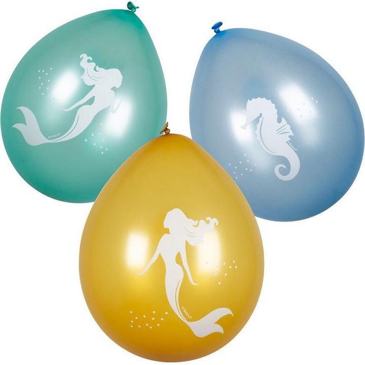Actual product image Generic Under The Sea Mermaid Party Balloons (Pack of 6)