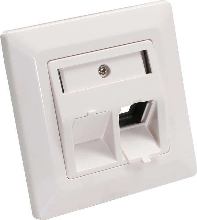InLine Rahmenset für 2x RJ45 Bu/LSA Einsatz