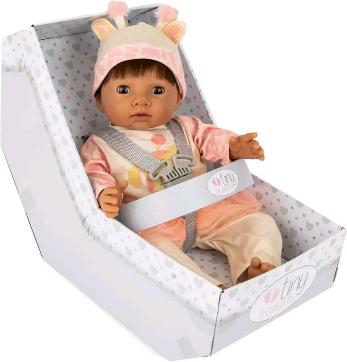Immagine prodotto Tiny Treasures Vestito da bambola Giraffa dai capelli marroni