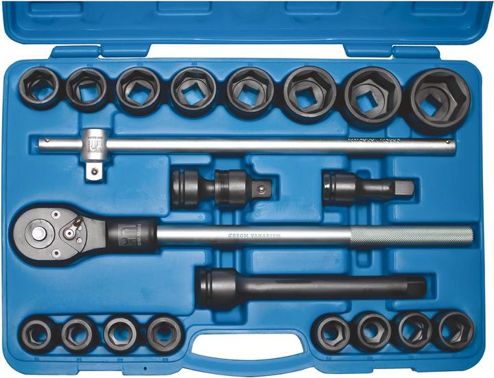 Produktbild SW-Stahl 07605L IMPACT Steckschlüsselsatz 3/4 Zoll 21-teilig I Ratschenkasten LKW I Knarrenkasten Pr (20 mm)