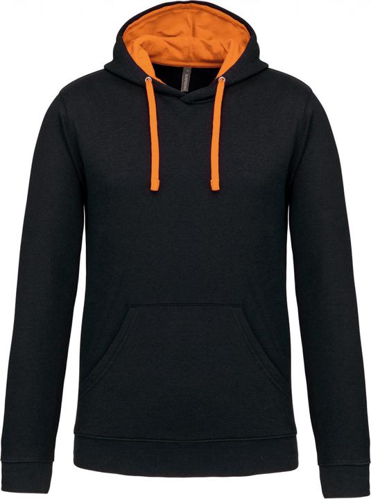 Kariban Sweatshirt mit kontrastierender Kapuze