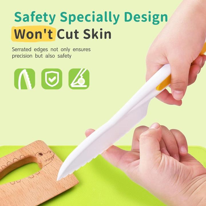 Produktbild König Design Kinder Kochmesser Set 13-teiliges Set Schneidebrett Messer Messer Ausstechformen