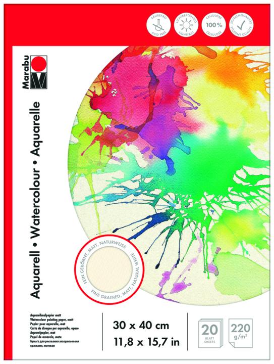 Actual product image Marabu Painting Pad 'Watercolour (30 x 40 cm)