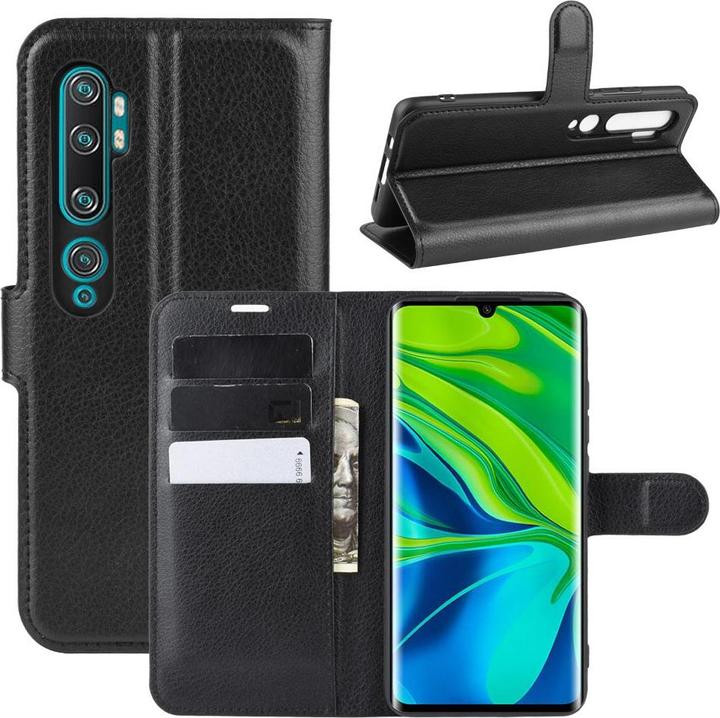Produktbild Cover-Discount Xiaomi Mi Note 10 / 10 Pro - Leder Etui Hülle schwarz (Xiaomi Mi Note 10, Xiaomi Mi Note 10 Pro)