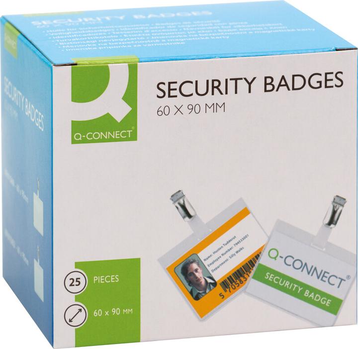 Actual product image Q-Connect Name badges with clip