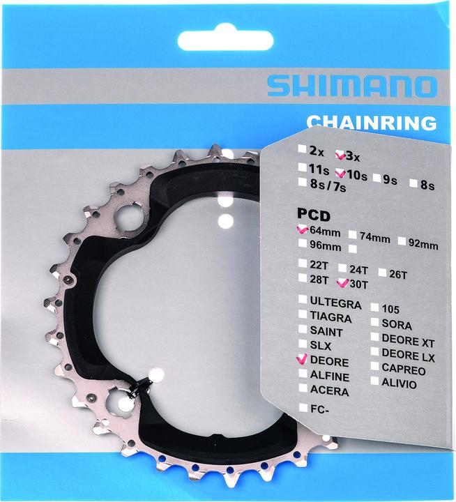 Actual product image Shimano Deore FC-M6000-3 chainring 10-speed AN (40)