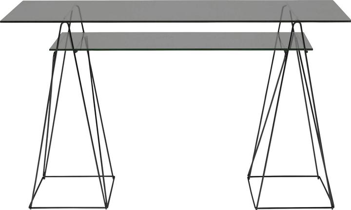 Actual product image Kare Design Glas Set Polar 8mm Tempered Glas Smoke 130x65