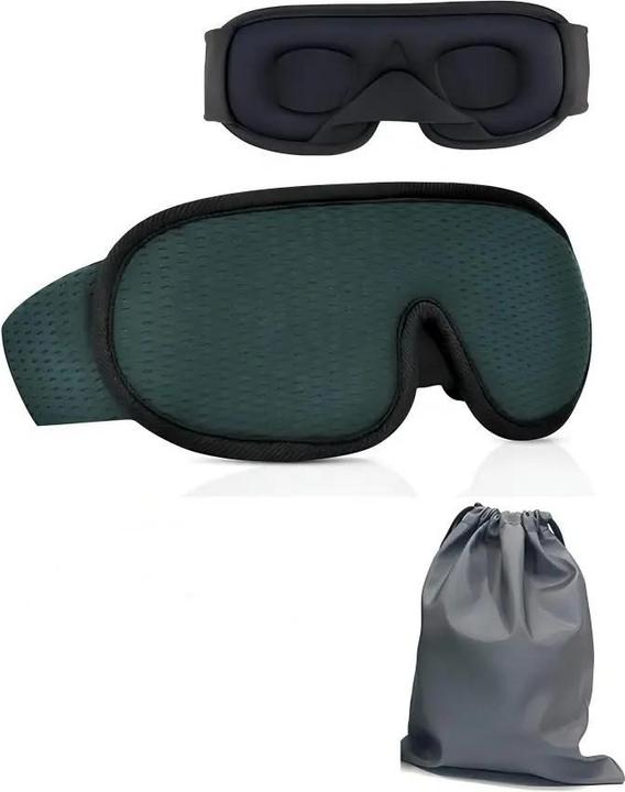 Produktbild Swissdetector 3D-Schlafmaske verstellbar - grün (Schlafmaske)