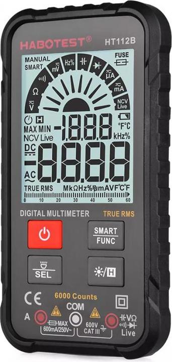 Actual product image Habotest HT112B True RMS Digital Universal Multimeter