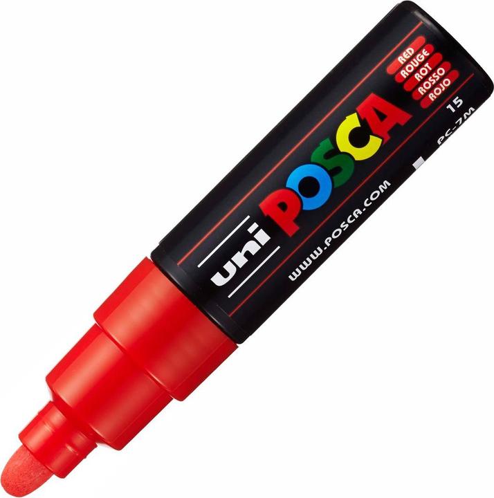 Image du produit Posca Marqueur PC-7M pointe ronde (Rouge, 5.50 mm, 1 x)