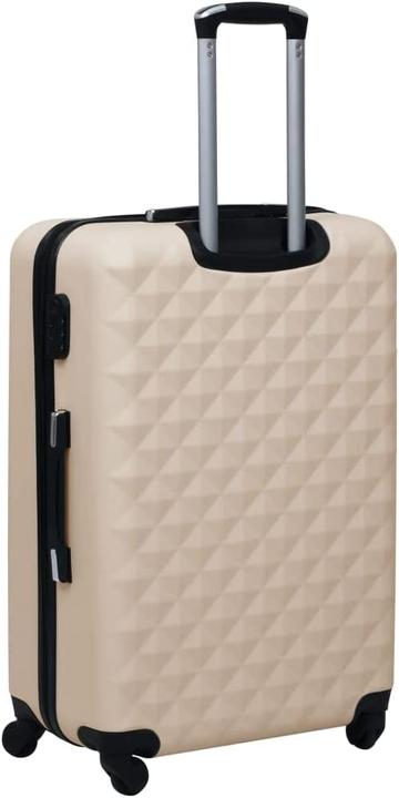 Immagine prodotto VidaXL Set di trolley, oro (Bagaglio a mano (fino a 50 litri), M (50 - 90l), L (90 - 115l))