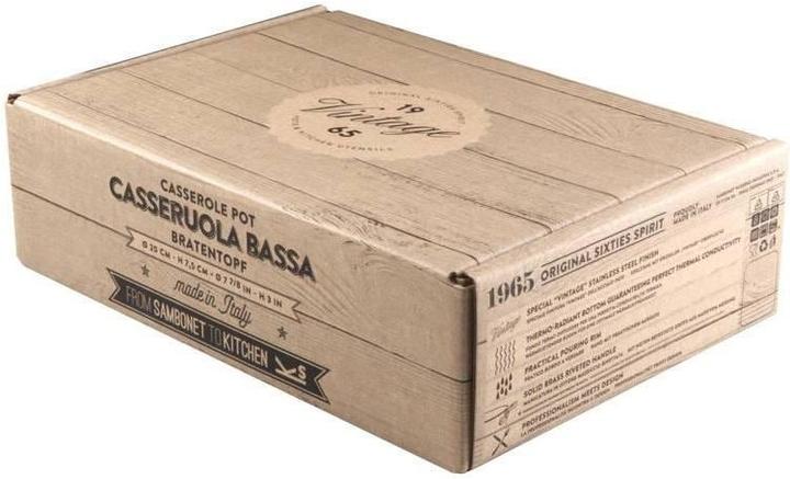 Produktbild Sambonet Kochtopf mit Deckel Vintage (20 cm, Kochtopf, Edelstahl)