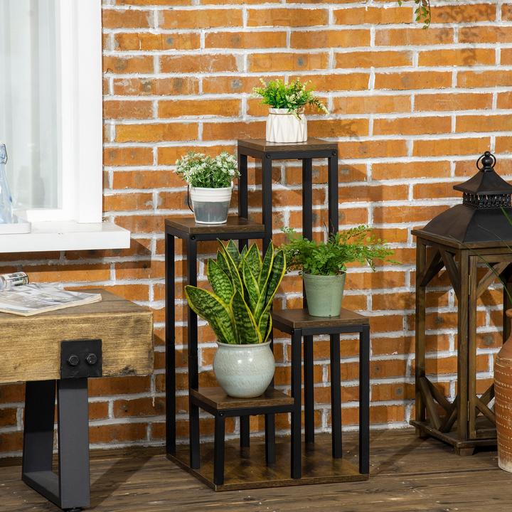 Image du produit Outsunny Porte-plantes à 4 niveaux