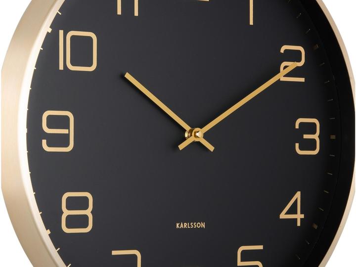 Immagine prodotto Karlsson Orologio da parete Elegance Glow Black (40 cm)