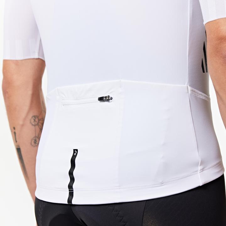 Actual product image Van rysel Unisex road bike jersey summer short sleeve - Racer 2 white (M)