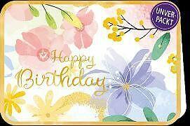 Image du produit Edition Gollong Doppelkarte. Simply Gold. Happy Birthday - Blumen