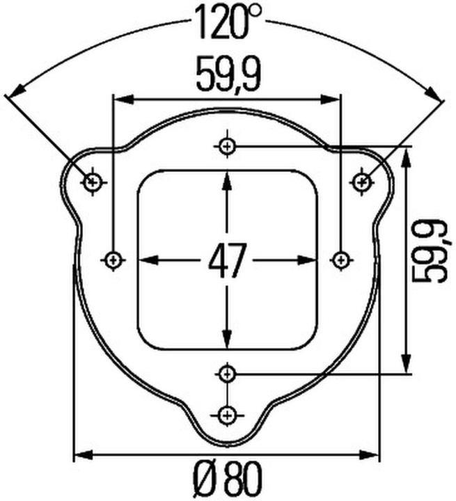 Produktbild Hella 30 Halter für DAF SCANIA SANTANA HYUNDAI SAME LIEBHERR DEUTZ-FAHR