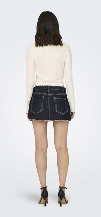Actual product image Only Mid waist mini skirt denim skirt (L)