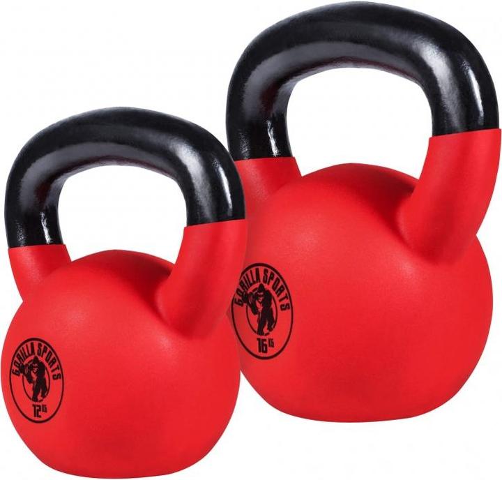 Image du produit Gorilla Sports Kettlebell Set (1 x 16 kg, 1 x 12 kg)