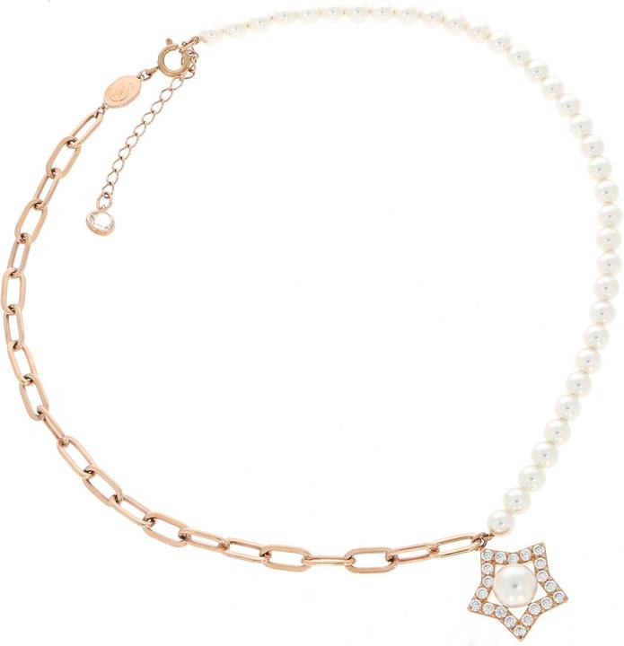 Produktbild Swarovski Stella Stern Kristallperlen Halskette Rosé (Swarovski Metall, 38 - 43 cm)