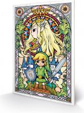 Pyramid THE LEGEND OF ZELDA - Stained Glass - Impression sur bois 20x29.5