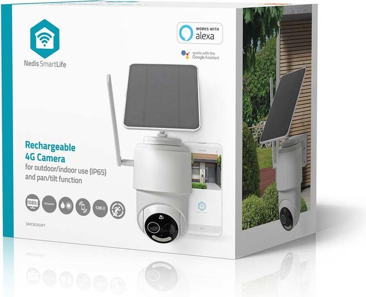 Immagine prodotto Nedis SmartLife Outdoor Camera | 4G | Full HD 1080p | Pan tilt | IP65 | Cloud Storage (opzionale) / micr (1920 x 1080 Pixels)