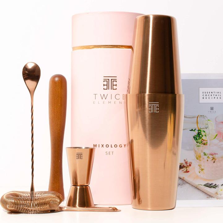 Immagine prodotto Twice Element Set di shaker per cocktail, rosa (Set da cocktail)
