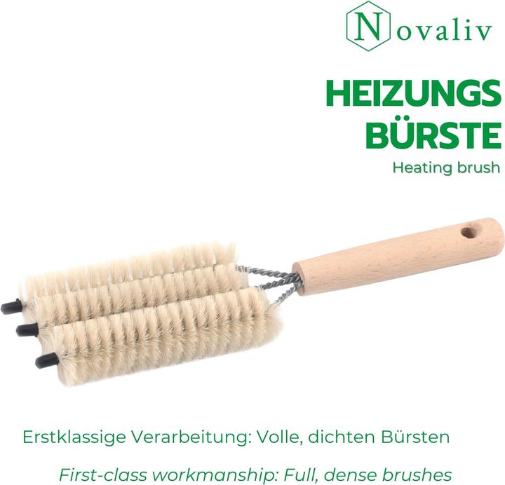 Produktbild Novaliv 2X Heizkörperbürste Rippenheizkörper Heizungsbürste Heizkörper Reinigungsbürste 25x8x3cm IDE (1 Stk.)
