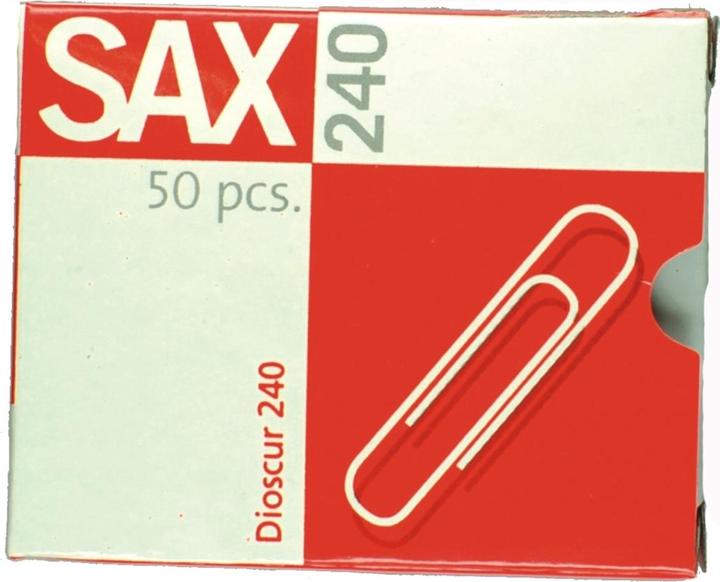 Produktbild SAX Büroklammer spitze Form 78mm Metall verzinkt 50 St./Pack. (50 x)
