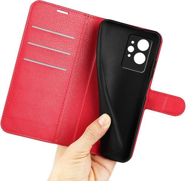 Actual product image MU Classic Litchi Leather Bookcover Series (Realme GT2 Pro)