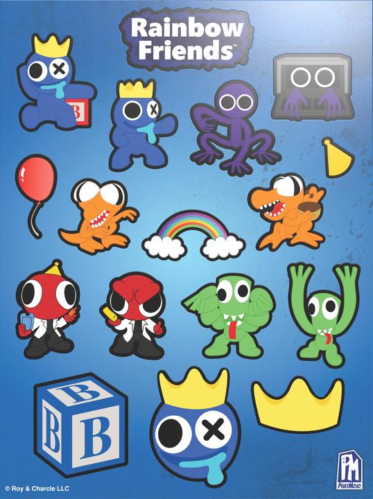 Actual product image Boti RAINBOW FRIENDS 39673 HEAD BUNDLE - BLUE - METALLIC (21 cm)