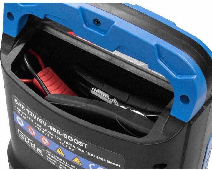 Actual product image Güde Automatic battery charger GAB 12V/6V-10A-Boost (6V, 12V, 10 A)