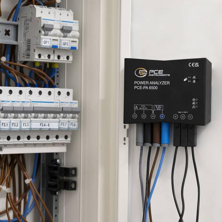 Actual product image PCE Instruments Netz-Analysegerät 3phasig, 1phasig mit Loggerfunktion, inkl. S (Analyzer)