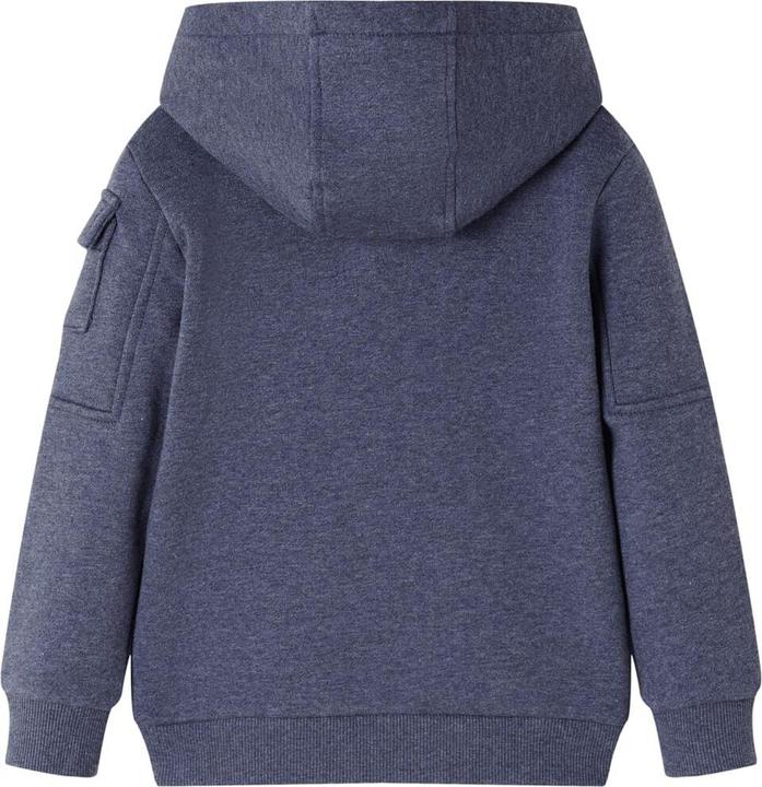 Image du produit VidaXL Sweat à capuche zippé pour enfant Bleu foncé (104)