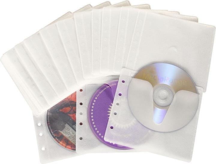 Produktbild MediaRange Vliestaschen für 2 Discs, für Ordner und Mappen