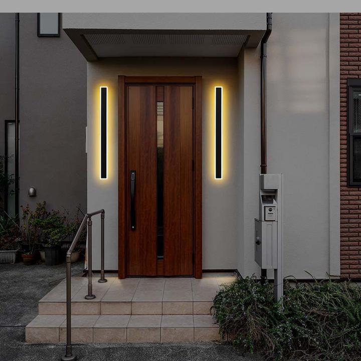 Actual product image V-TAC LED wall light VT-11117, EEK: E, 17 W, 2330 lm, 4000 K, black (2330 lm, E17, IP65)