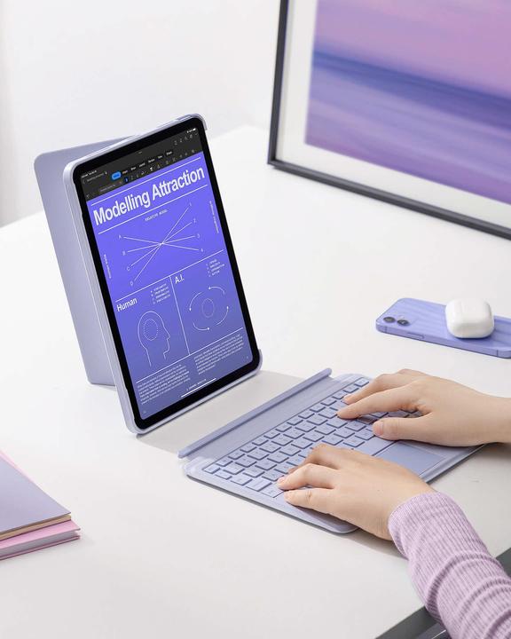 Actual product image Inateck Keyboard iPad 04111 purple (KB04111 purple) (iPad)