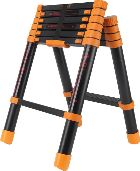 Image du produit CarTech Échelle pliante extensible alu 2.6M (Échelle télescopique, 205 cm)